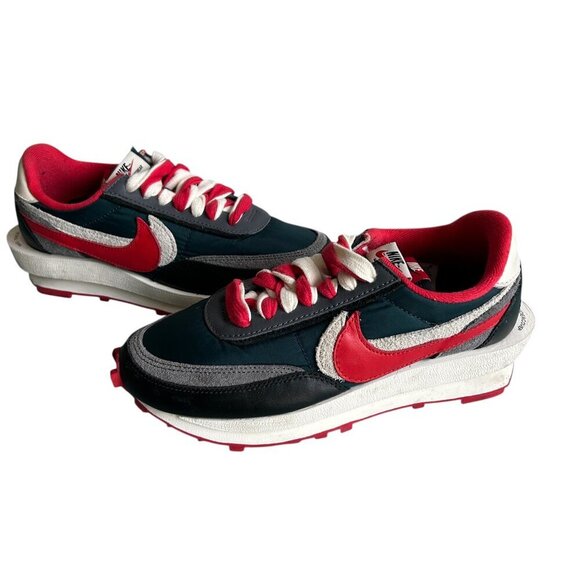 Nike LD Waffle Sacai Undercover Sneaker Midnight Spruce University Red Size 6